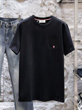 THOM BROWNE Short-Sleeve Crew Neck T-Shirt